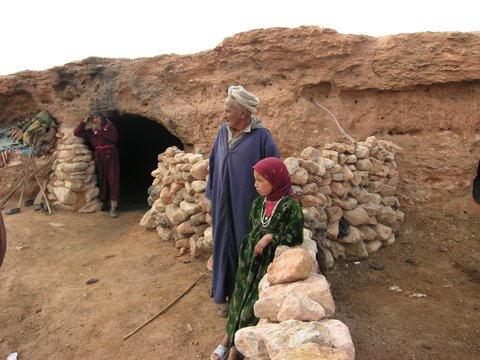 habitants locaux dans le sud maroc